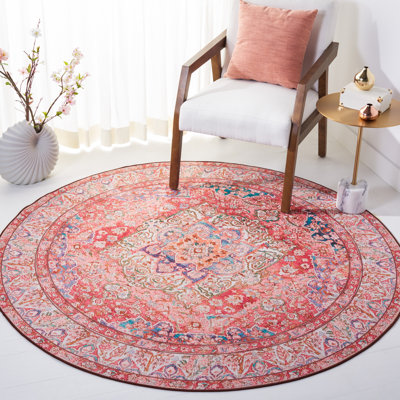 Tapis rose / beige Ionna 122