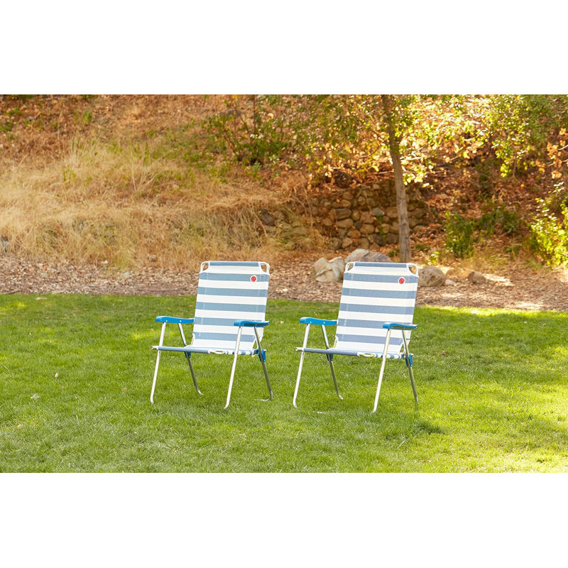 Chaise de plage pliante avec coussins Shellisa