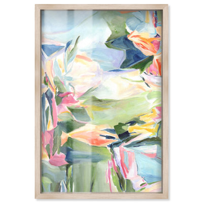 «Sunkissed Garden Shadowbox Print Floral Abstract Art» par Art Remedy