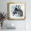 Girafe - peinture encadrée-909316379-909316380