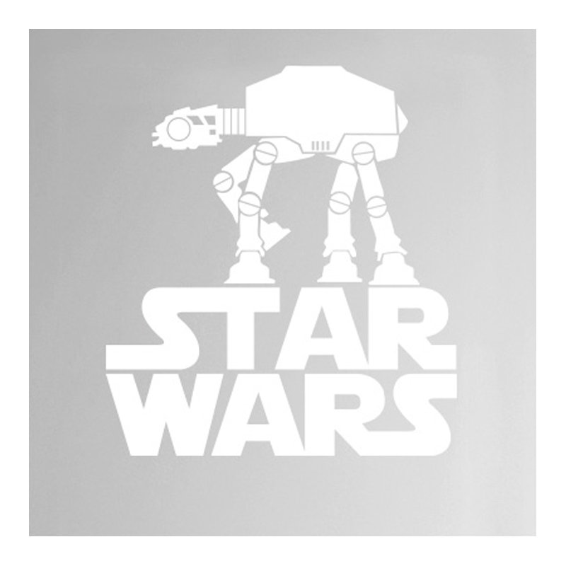 Entertainment Wall Decal, White