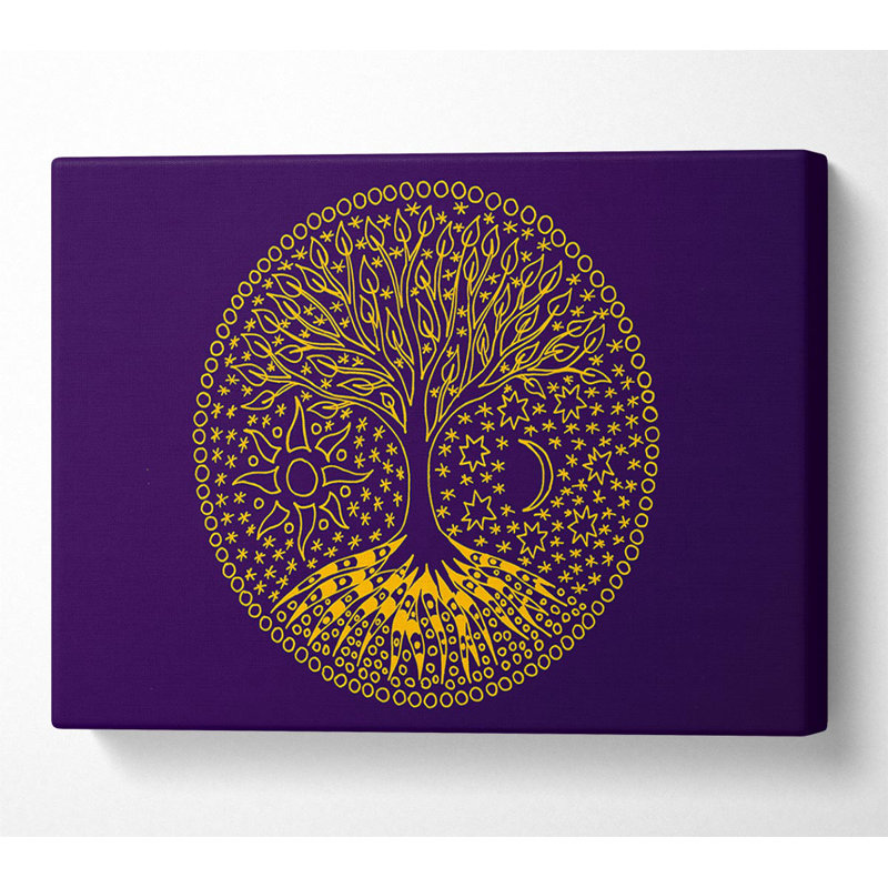 The Tree Of Life Emblem - Wrapped Canvas Print, 66cm H x 106.6cm W