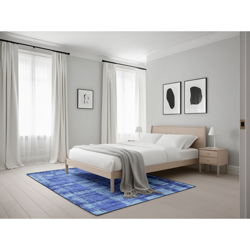Tapis bleu Hamtramck, Rectangle 5 pi x 7 pi