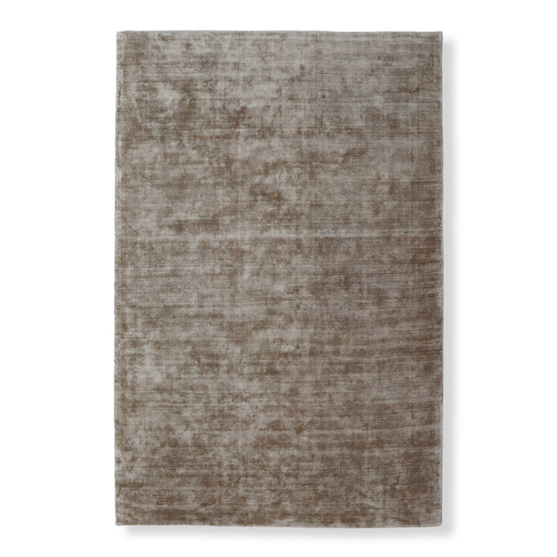 Hand-Loomed Lux Silk Linen Color Area Rug, Rectangle 6' x 9'