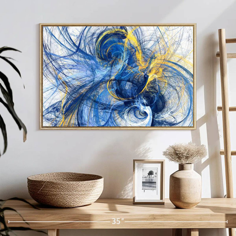 Bolan Prints, 25" X 17", Floating Frame Natural Wood