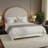 Oak & Linen Arch Queen Size Headboard-2124893138