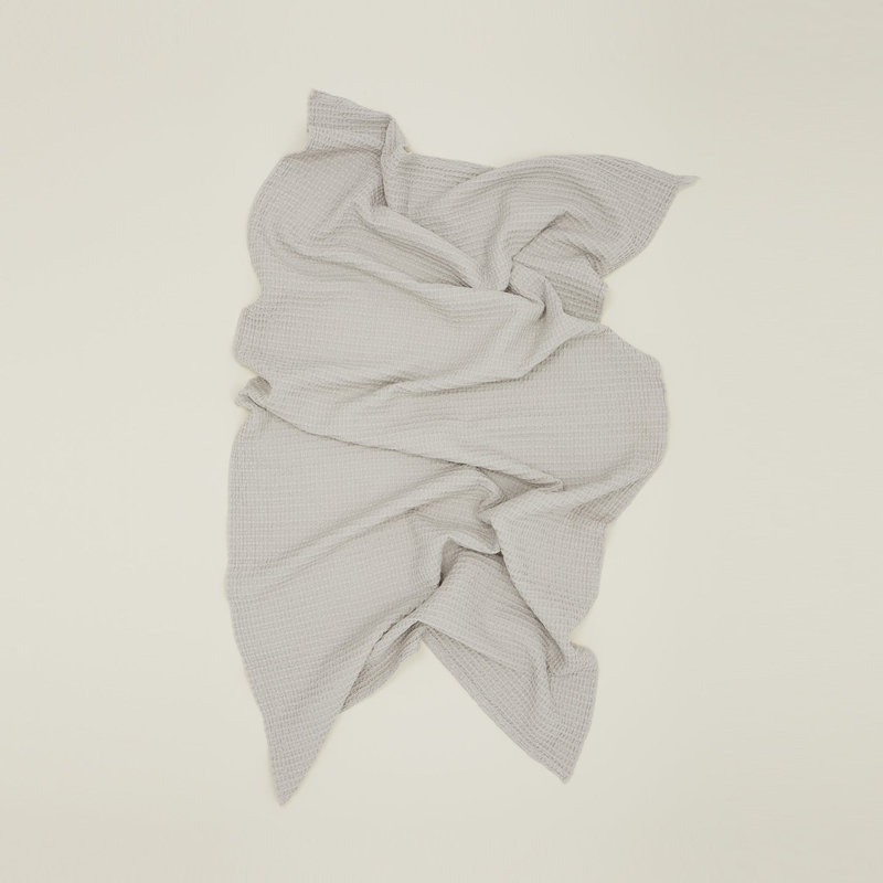 Débarbouillette simple en coton, Gris, Essuie-mains - paquet de 1