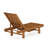 Ermont Outdoor Shorea Wood Chaise Lounge