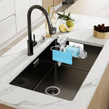 AA Faucet Sponge Holder, Sink Caddy Organizer with Towel Rack (AR-CNTR
