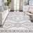 Washable 4x6 Area Rug Modern Geometric Low Pile Rug Non Slip Backing Rugs Ultra-Soft Foldable Rug for Living Room Bedroom Dining Room Office,-1008968895