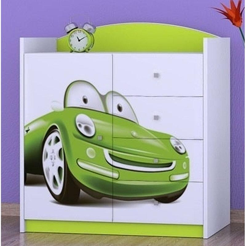 Nieman Kids 4 - Drawer Combo Dresser, Green