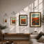 Wildflower Fields At Dusk Rustic - Print-1245583608-1245583612