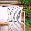 Stripe Print Indoor-Outdoor Cushion, Multicolour
