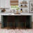 Regina Brown Faux Leather Counter Stool