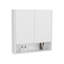 Pharmacie, 2 portes, 4 tablettes, blanc