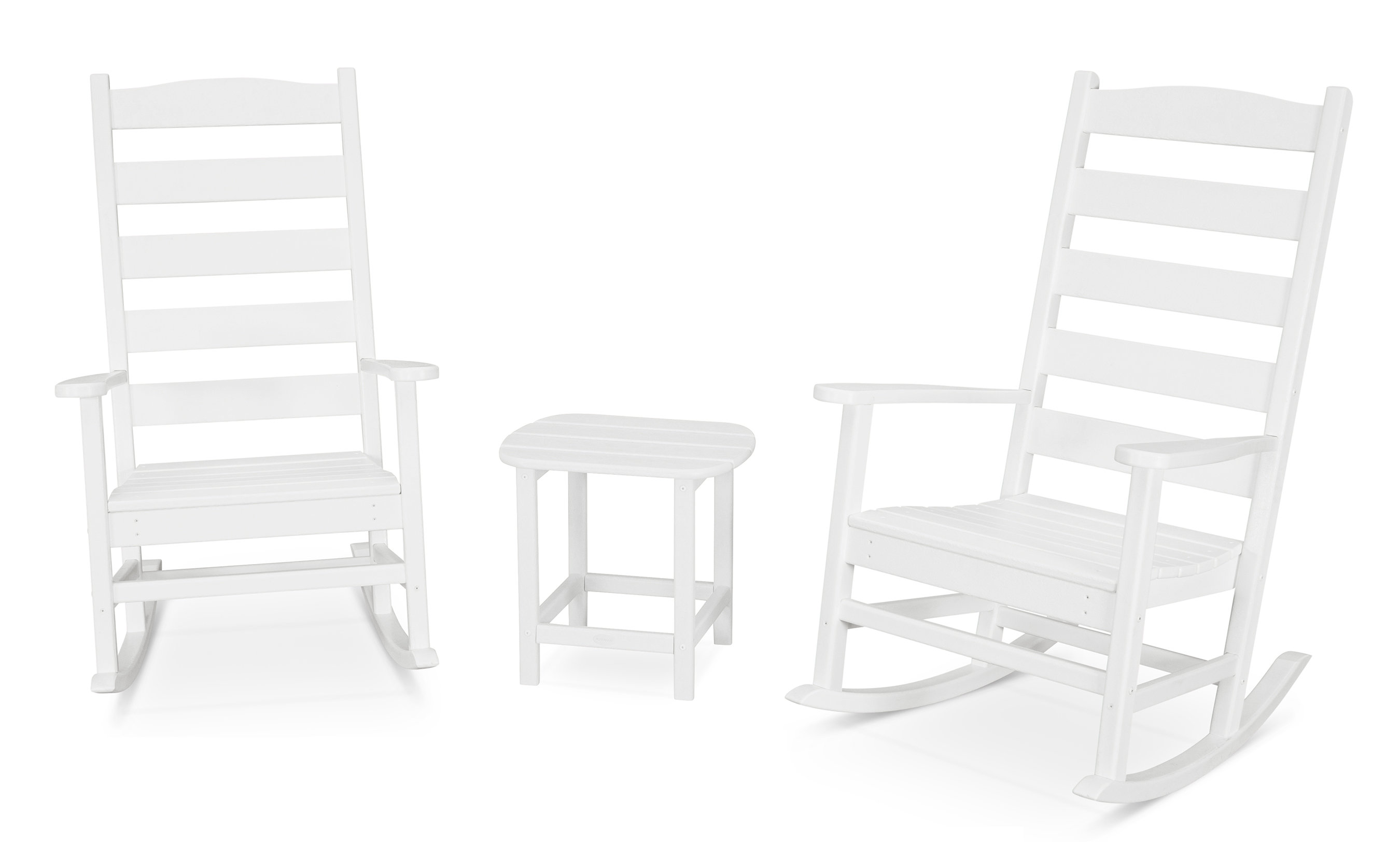 POLYWOOD Shaker 3 Piece Porch Rocking Chair Set Reviews Wayfair