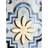 Blue, White, Gold Home Wall Accessory, 9.5x9.5". Fashionable Framed For Bedroom. Complements Bohemian Styles. 95% Fir Wood, 5% Paper. 5lbs. 9.5wx9.5hx1.7d Accents, Elegant Decor Home. Coastal,