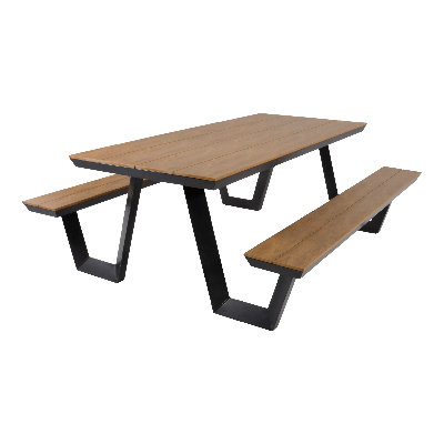 Scoria 6 - Person Patio Dining Set with Rectangular Table