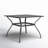 Leonard 37" Square Metal Outdoor Dining Table