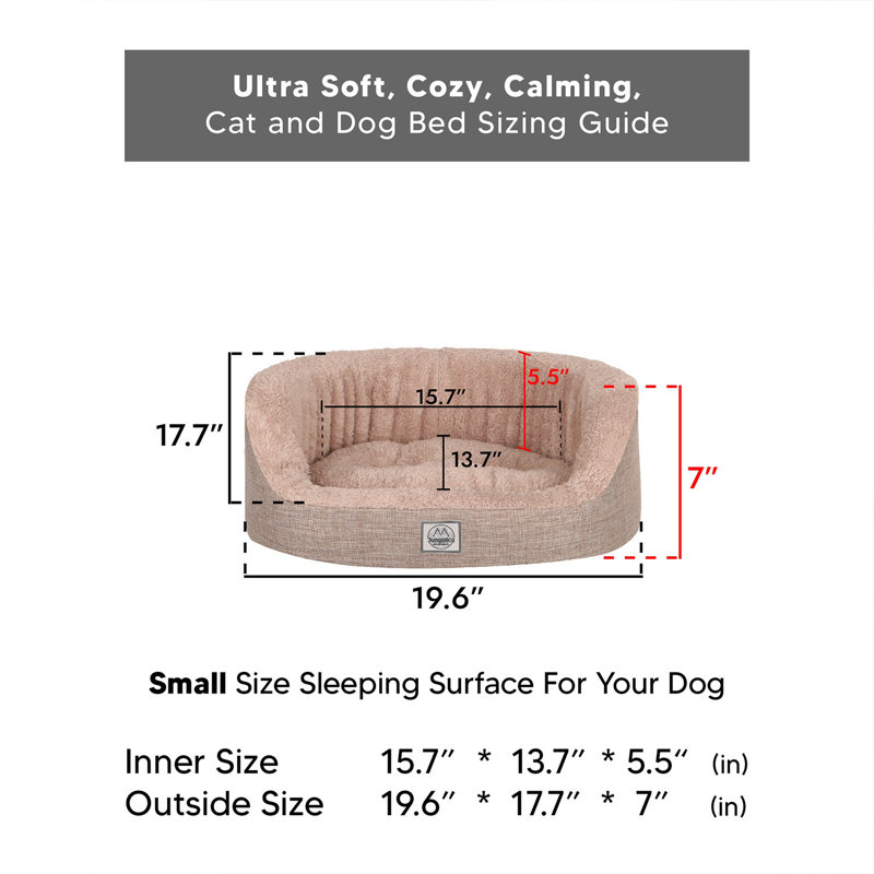 Lit pour animaux, Beige