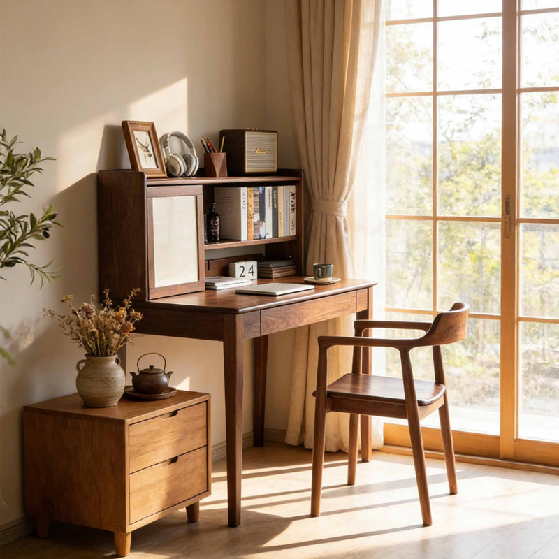 Bureau de style américain, H 48,03 po x l 55,12 po x P 25,2 po