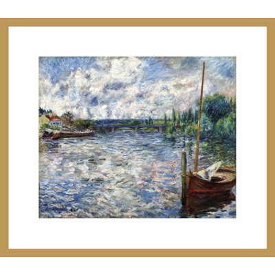 «La seine à Chatou» par Pierre-Auguste Renoir, impression giclée encadrée