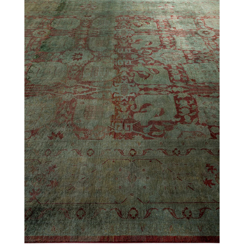 Tapis unique gris de 9 pi x 12 pi 6 po xinran