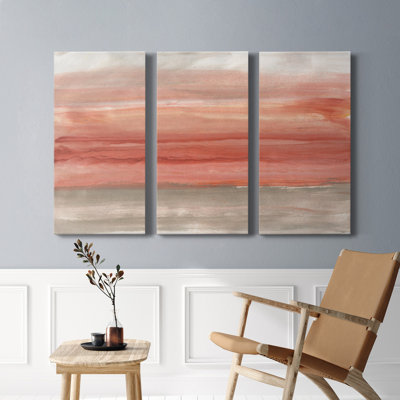 Oasis Sky - peinture sur toile tendue 3 pièces