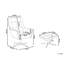 Jadyn Upholstered Swivel Accent Chair with Footstool-443654961