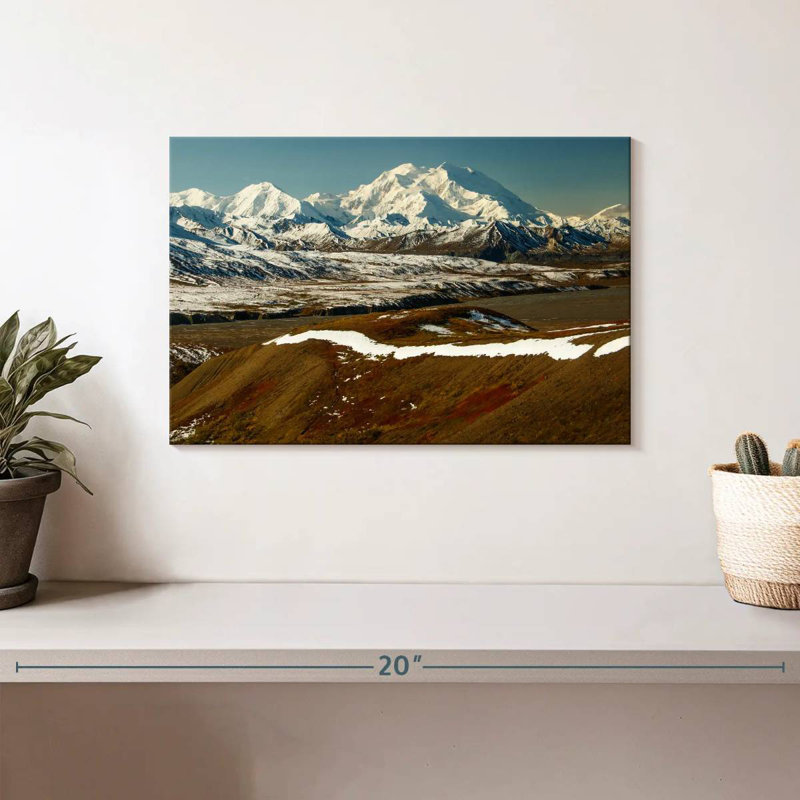 Alvord Denali Snow Mountain, 8" H x 12" W