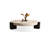 Beige Solid Wood  Round Coffee Table-35977615