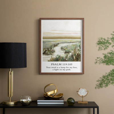Psalm 23:6 Framed Print - Solid Wood