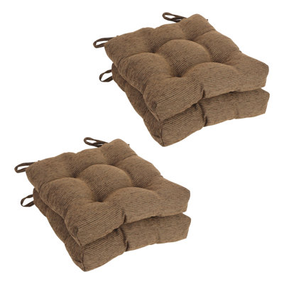 16-Inch Square Jacquard Chenille Tufted Chair Cushions