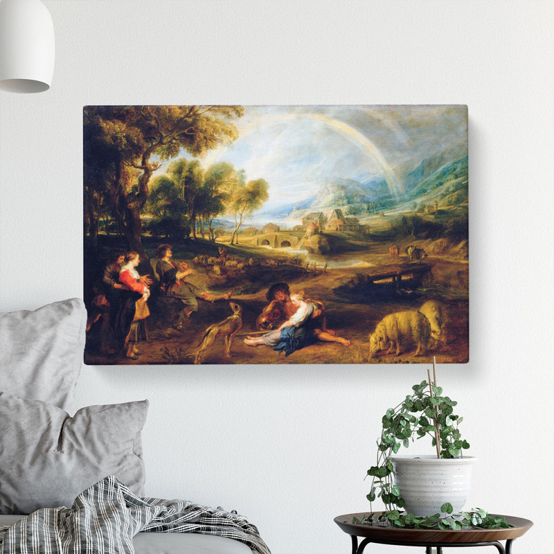 Landscape With A Rainbow by Peter Paul Rubens - Wrapped Canvas, 40cm H x 60cm W x 3cm D