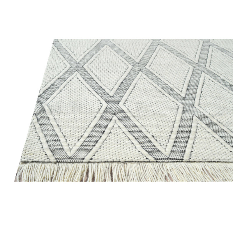 Mckoy 8X10 2121-190 Ivoire / Gris anthracite, Rectangle 8 pi x 10 pi