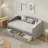Eliana Twin Velvet Upholstered Daybed with Drawers -Solid Construction, Space Maximization-512250484