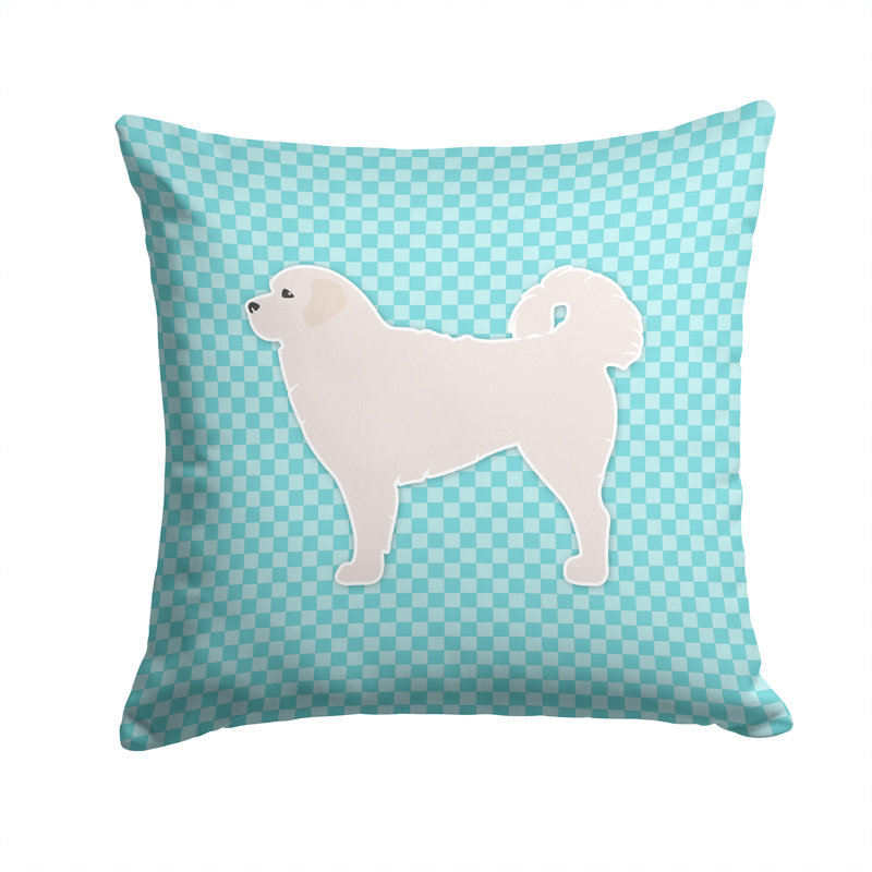 Coussin décoratif intérieur/extérieur tatra berger poli, H 14 po x l 14 po x P 3 po, Bleu