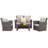 4 - Person Patio Conversation Set with Cushions