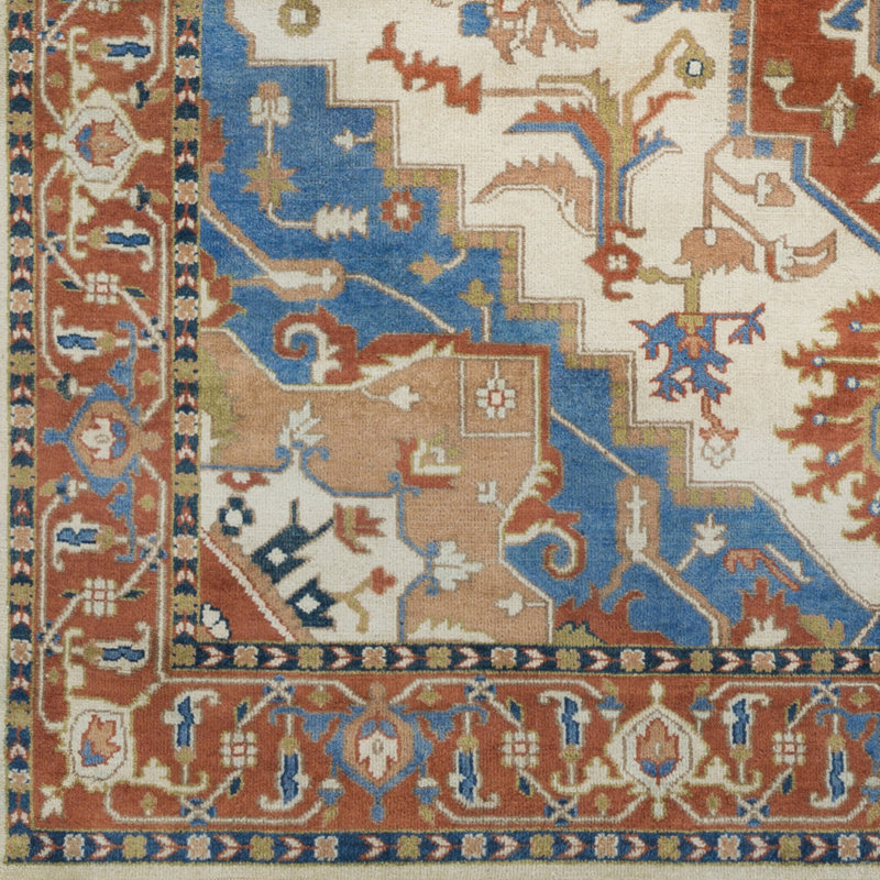 Ostrander Wool Oriental Indoor Rug, Rectangle 2' x 3'