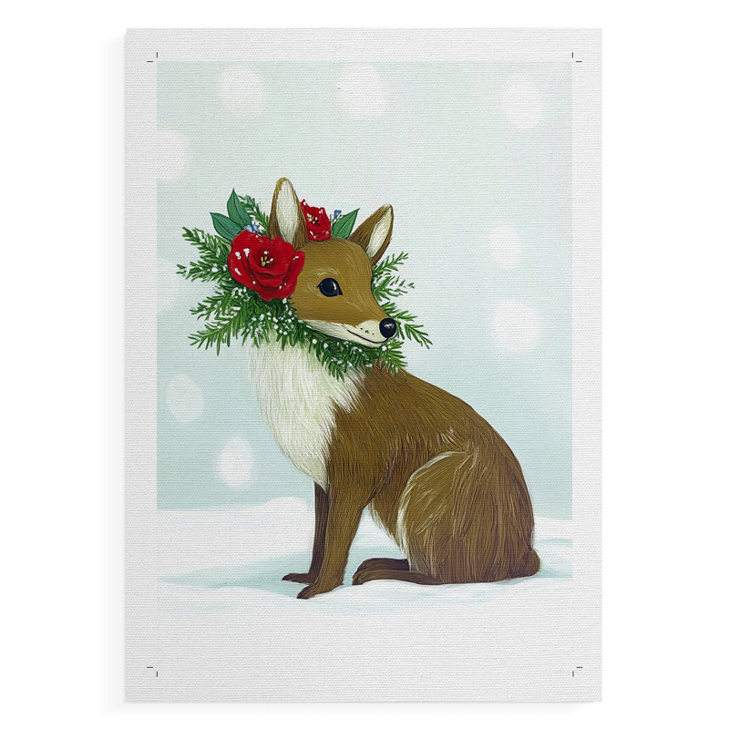 Art des Fêtes de Noël XLVI - impression sur toile seulement - NON-CADRE, H 27 po x l 18 po
