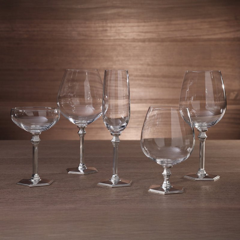 St. Anton Champagne Flute on Pewter Stem