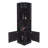 Syrah Corner Bar Cabinet with Two Doors, Three Open Shelves and Bottle Racks-1156929403