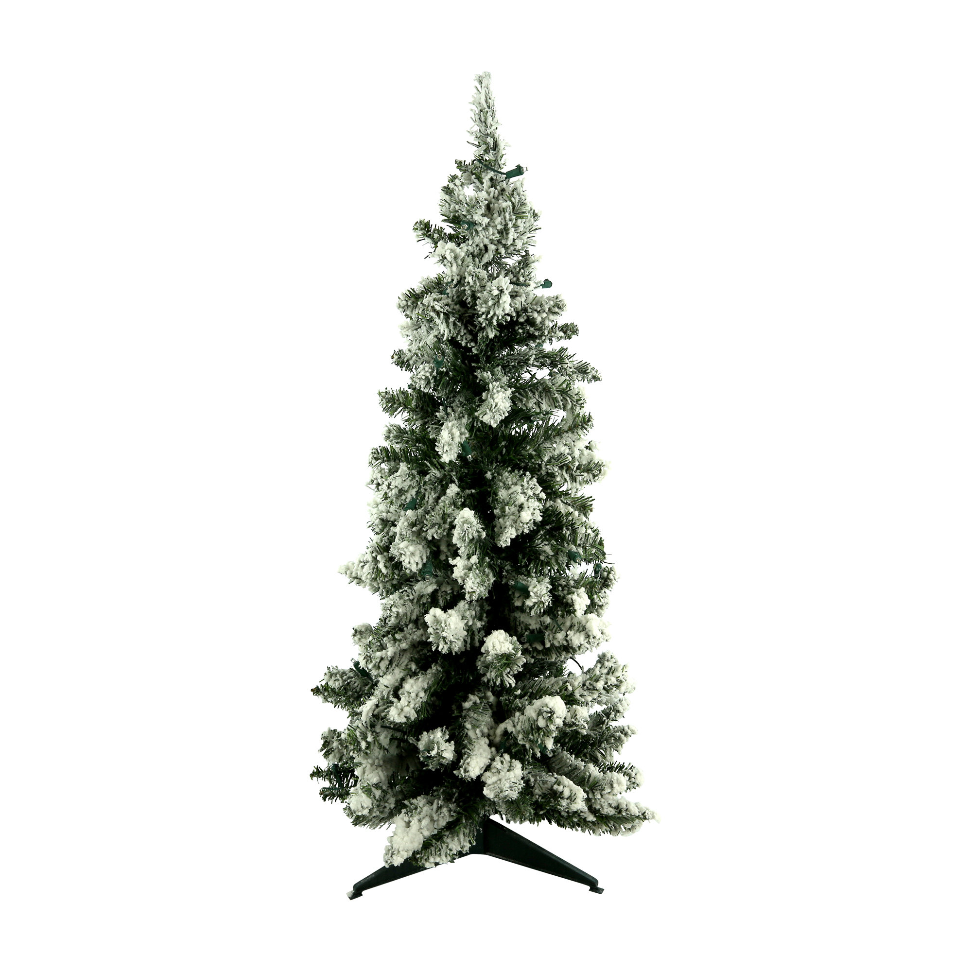 The Holiday Aisle® Jezzel 3' Flocked Holiday Tree with LED Lights Wayfair