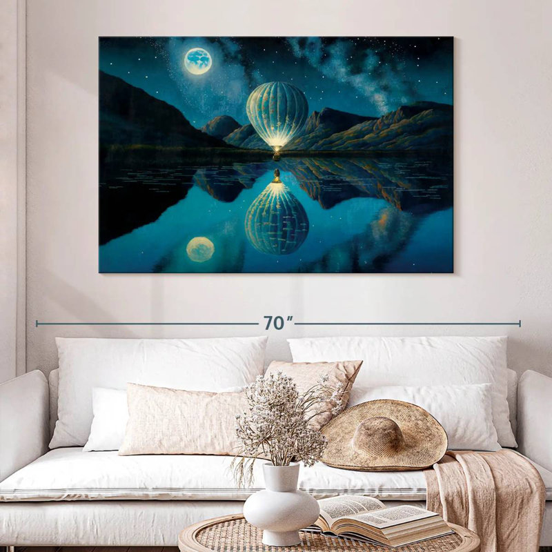 Mehar Illuminated Hot Air Balloon, 34" H x 51" W
