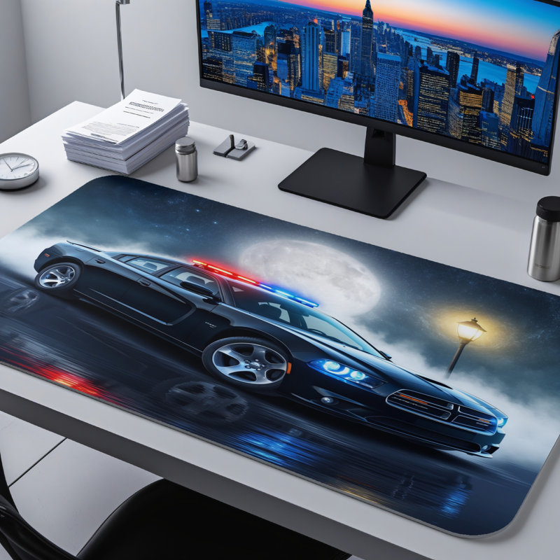 Polyester Desk Pad, 31.5x15.5