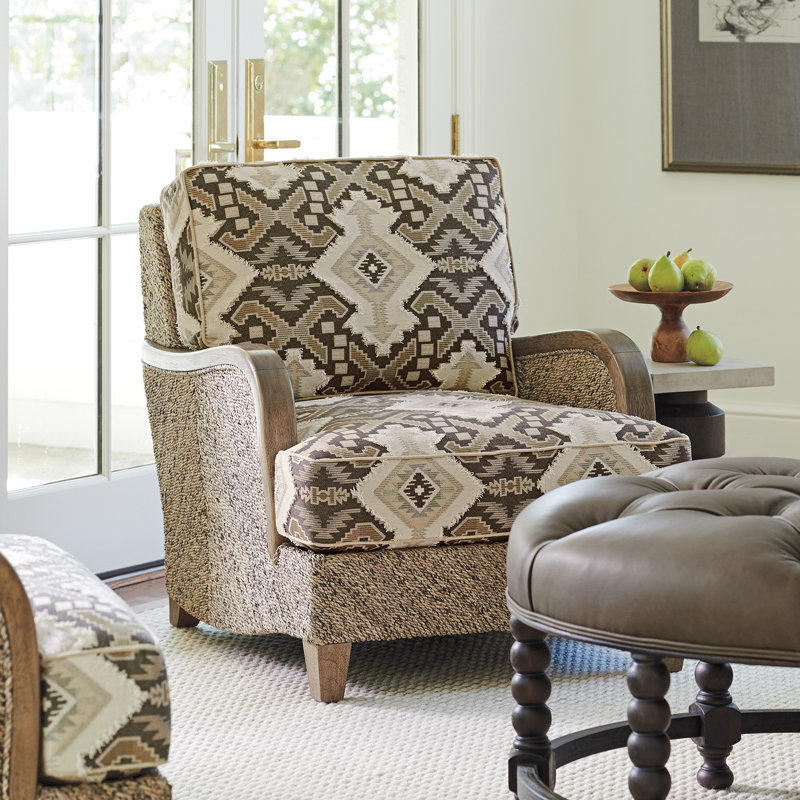 Barclay Butera Upholstery Armchair, Light Brown