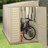 SideMate 4 ft. W x 8 ft. D Plastic Lean-To Storage Shed