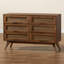 Commode double 6 tiroirs Rodney