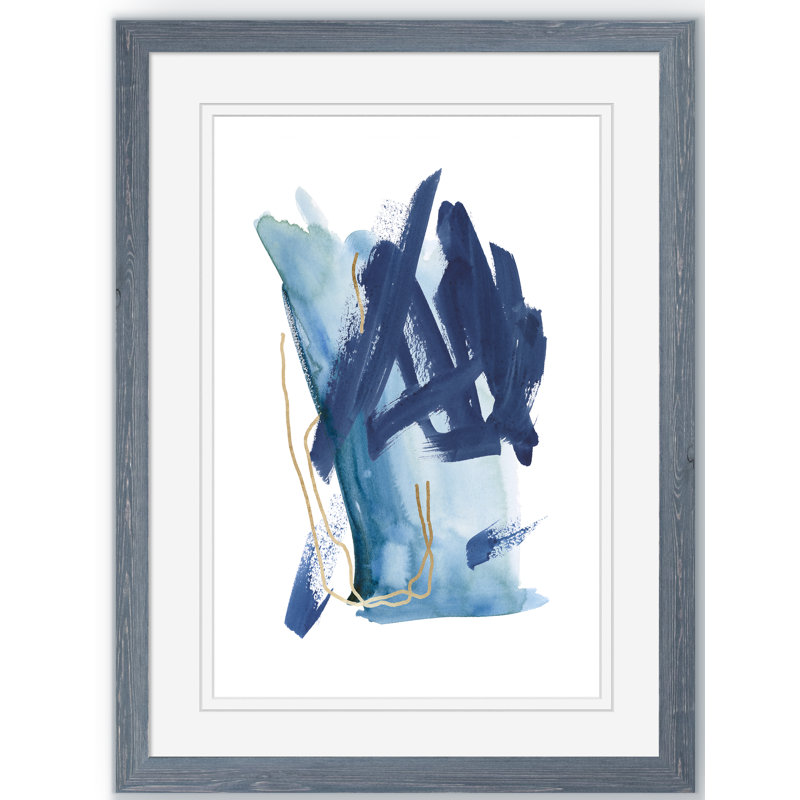 « indigo collision i » par paul cezanne-photo-cadre, reproduction d’art, Impression encadrée, érable