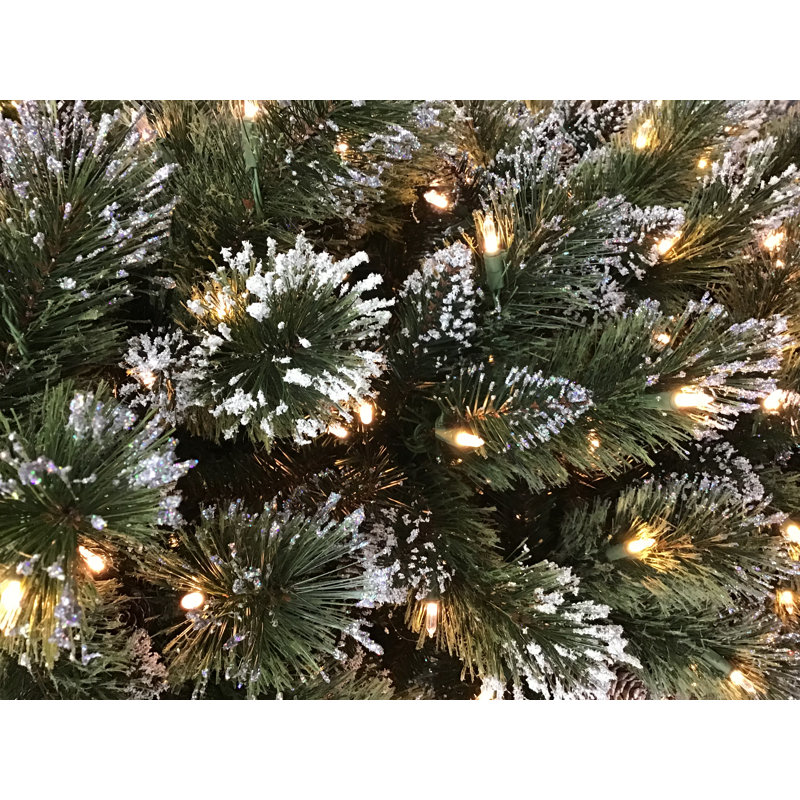 198cm H Lighted Artificial Pine Christmas Tree